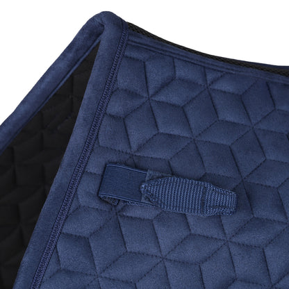 Weatherbeeta Suede Elite Air-Tec Jump Saddle Pad - Navy D-ring