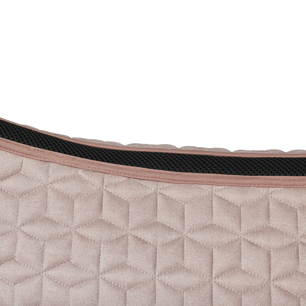 Weatherbeeta Suede Elite Air-Tec Jump Saddle Pad - Rose Quartz Spine