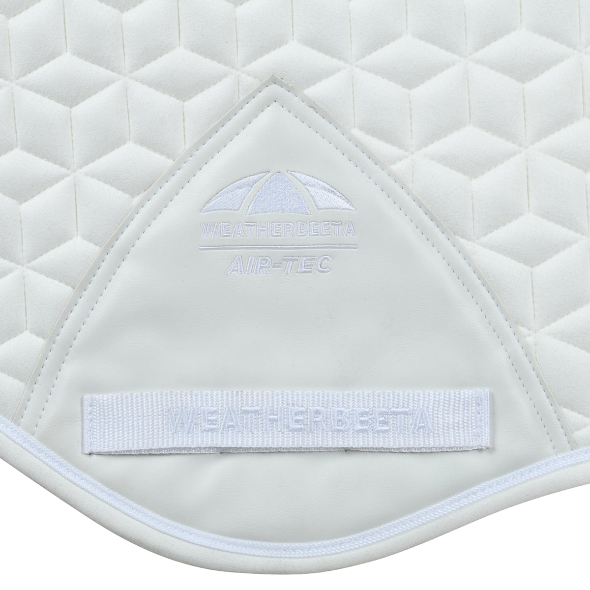 Weatherbeeta Suede Elite Air-Tec Jump Saddle Pad - White Girth
