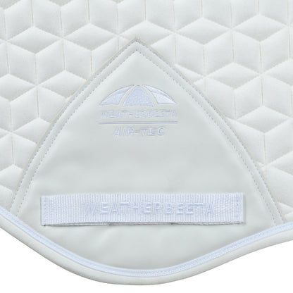 Weatherbeeta Suede Elite Air-Tec Jump Saddle Pad - White Girth