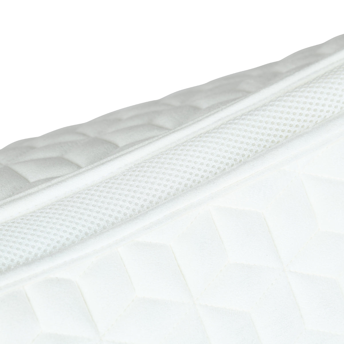 Weatherbeeta Suede Elite Air-Tec Jump Saddle Pad - White Spine