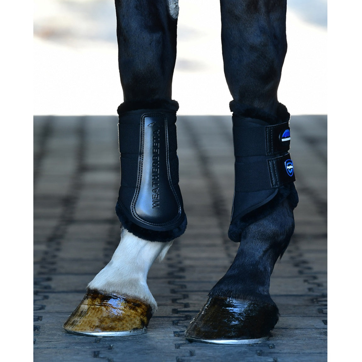 Weatherbeeta Tough-Tec Comfy Fleece Brushing Boots - Black
