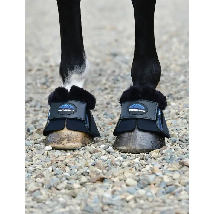 Weatherbeeta Tough-Tec Impact Fleece Trim Bell Boots - 14