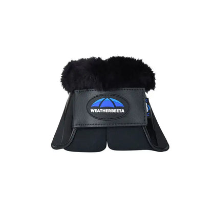 Weatherbeeta Tough-Tec Impact Fleece Trim Bell Boots - Black