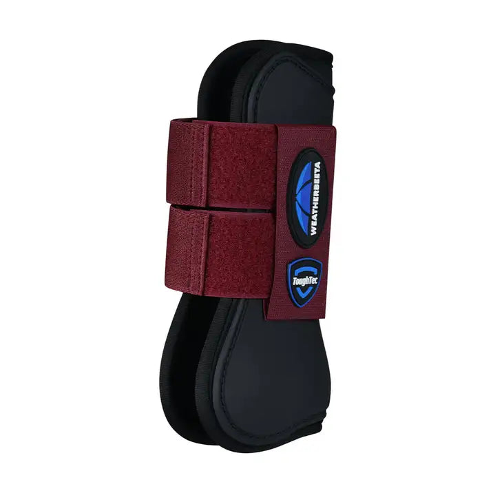 Weatherbeeta Tough-Tec Prime Open Front Boots - Burgundy