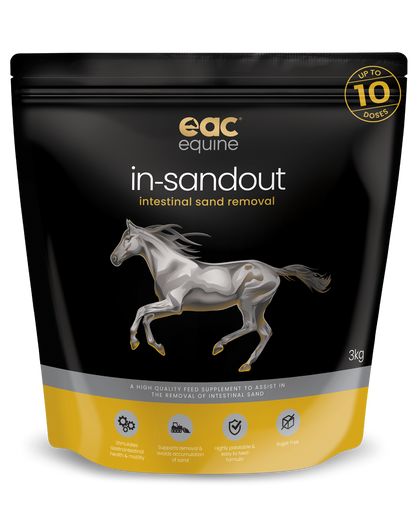 EAC In-Sandout Intestinal Sand Removal Pellet 3kg pouch
