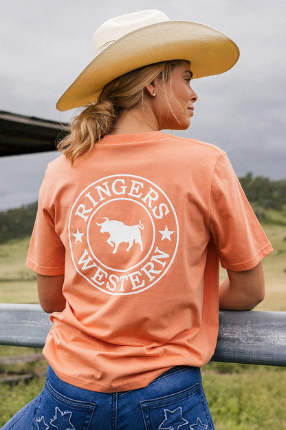 Ringers Western 
Signature Bull Womens Loose T-Shirt - Sunset
