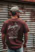 Wedge-tail Rampage Mens Loose Fit T-Shirt - Chocolate Lifestyle