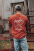 Wedge-tail Rampage Mens Loose Fit T-Shirt - Rust Lifestyle