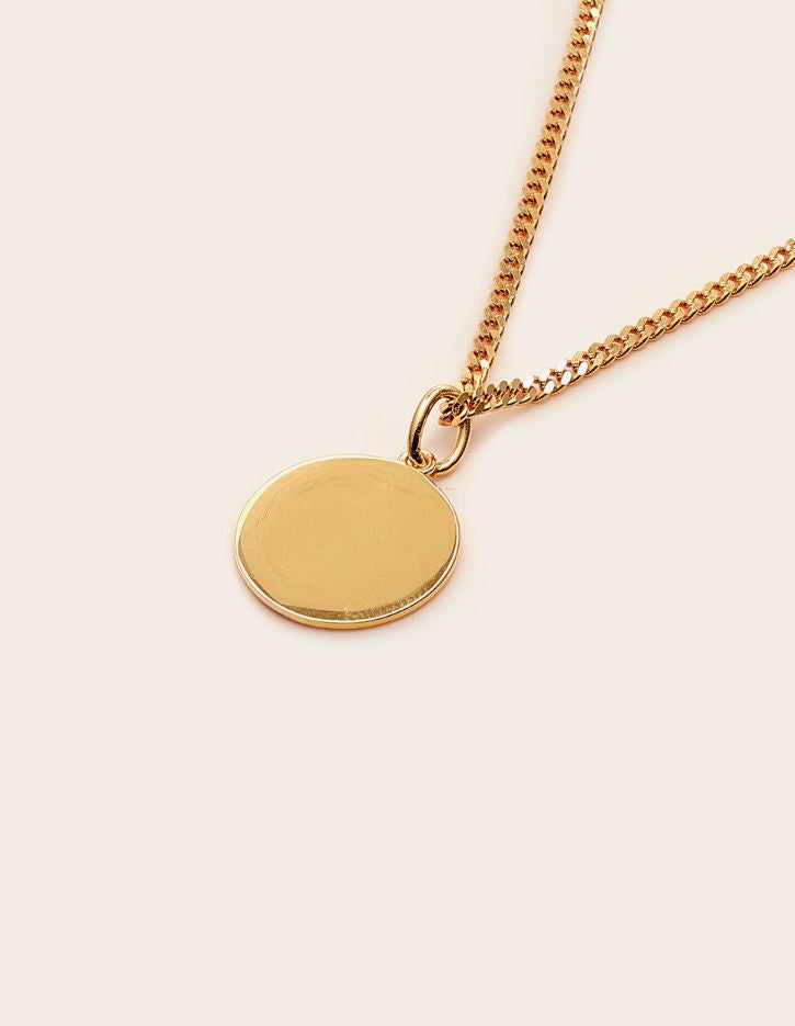 Whistle &amp; Pop Trailblazer Engravable Round Tag Necklace