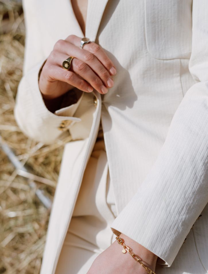 Whistle &amp; Pop Starkeeper Bright Star Signet Ring