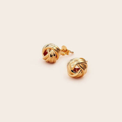 Whistle &amp; Pop High Country Woolly Ball Bundle Studs - Gold
