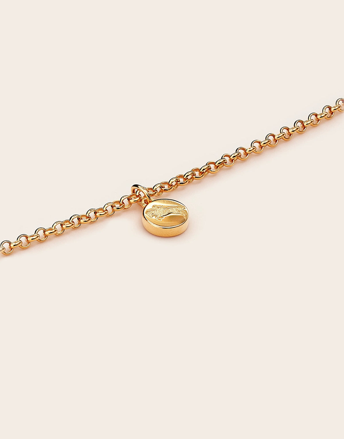 Whistle &amp; Pop Hunter Gatherer Jumping Pony Pendant Necklace - Gold