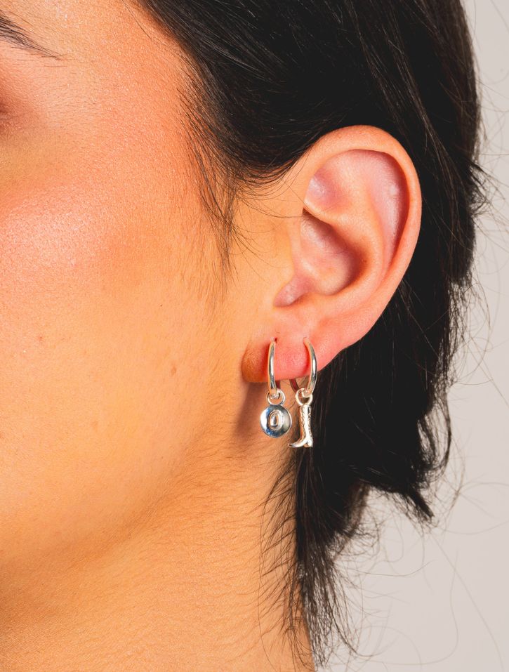 Whistle &amp; Pop Trailblazer Dainty Boot Hoops - 4