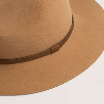 Will &amp; Bear Anderson Felt Wool Hat - Camel Detail