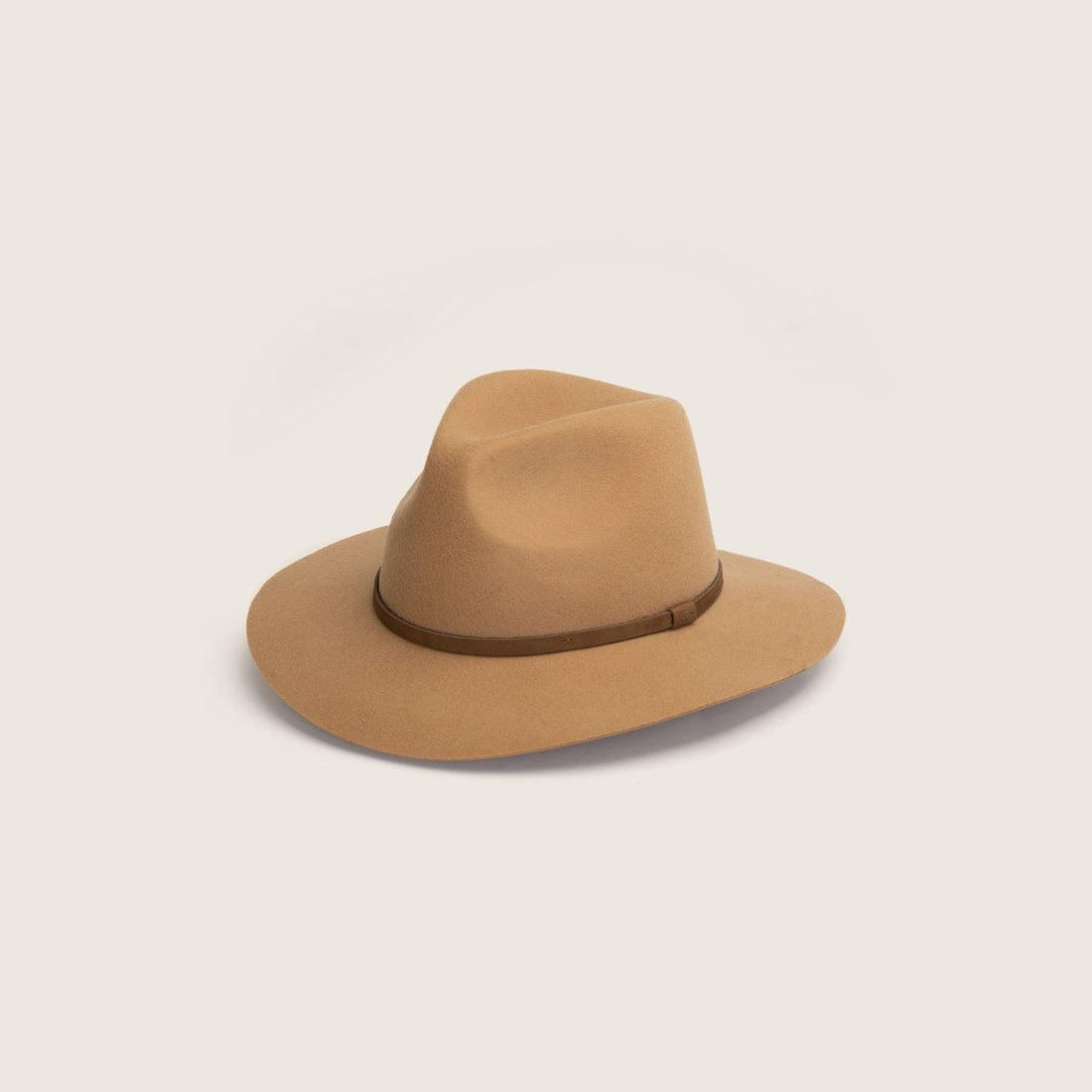 Will &amp; Bear Anderson Felt Wool Hat - Camel Front