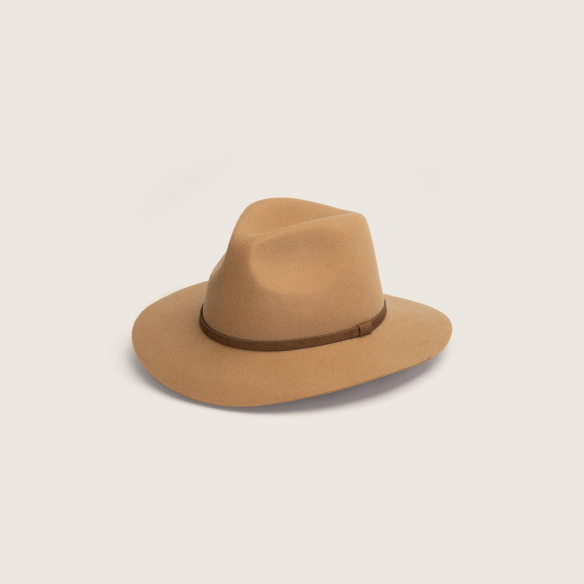 Will &amp; Bear Anderson Felt Wool Hat - Camel Front