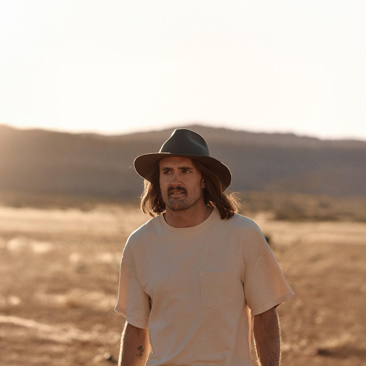 Will &amp; Bear Anderson Felt Wool Hat - Olive Lifestyle