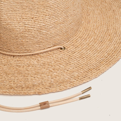 Will &amp; Bear Austin Straw Wide Brim Hat - Sand Close