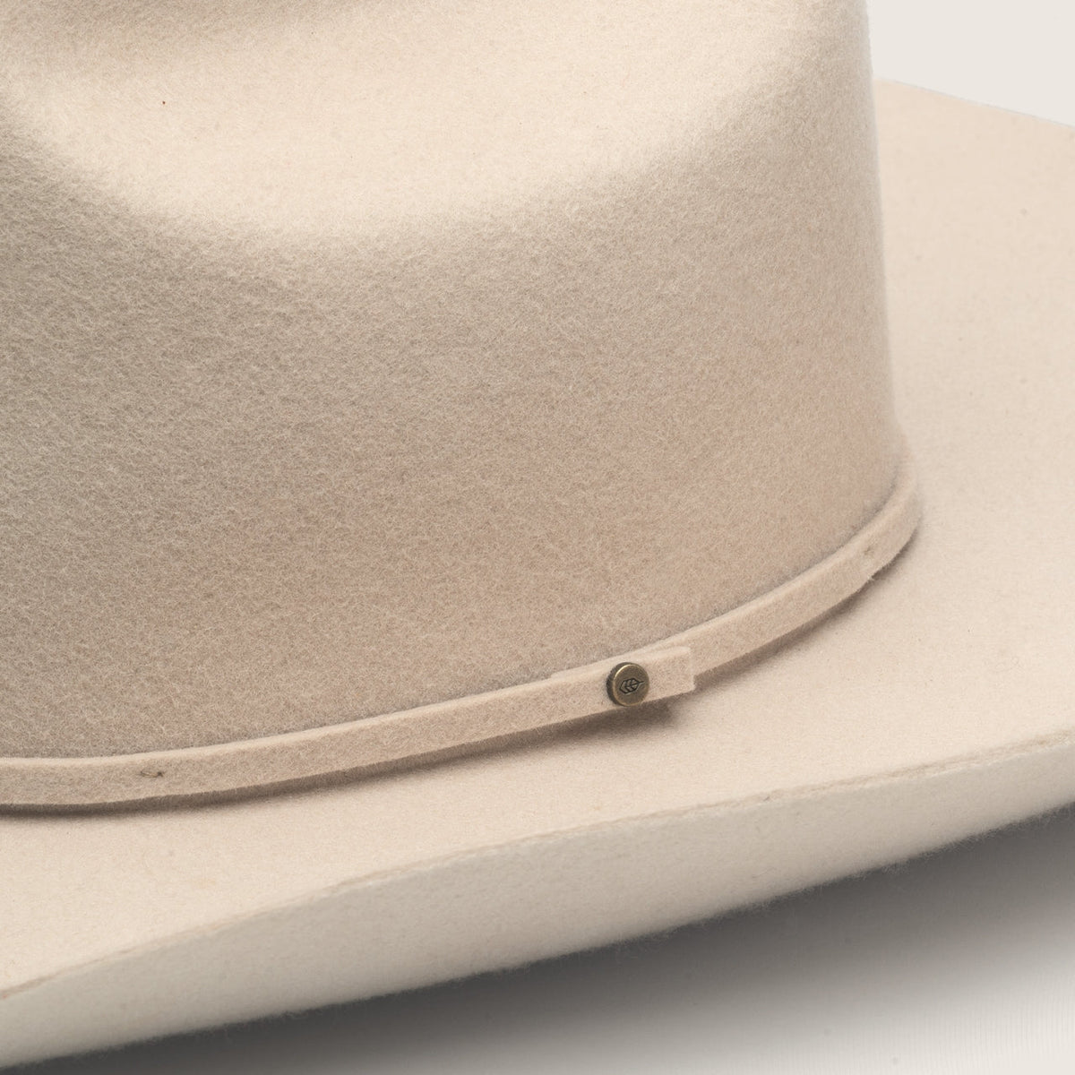 Will &amp; Bear Buck Felt Cowboy Hat - Cream Detail