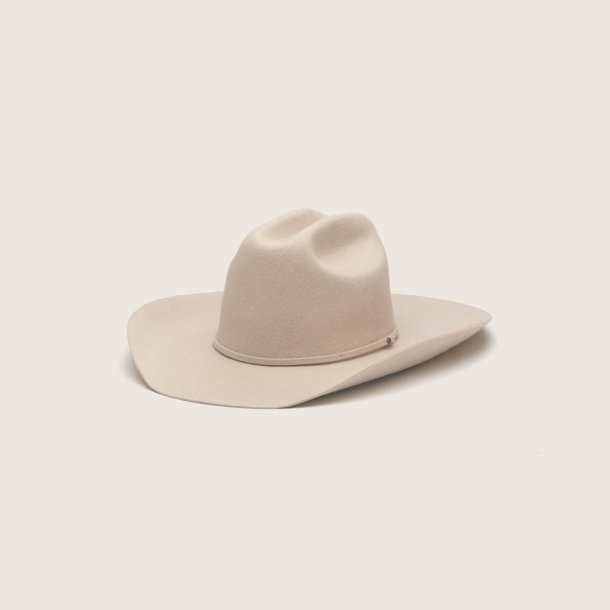Will &amp; Bear Buck Felt Cowboy Hat - Cream Front