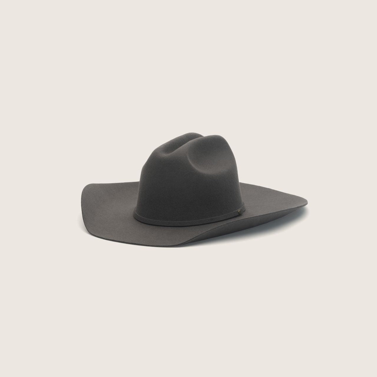 Will &amp; Bear Buck Felt Cowboy Hat - Smoke Front View