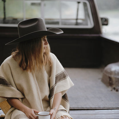 Will &amp; Bear Buck Felt Cowboy Hat - Smoke
