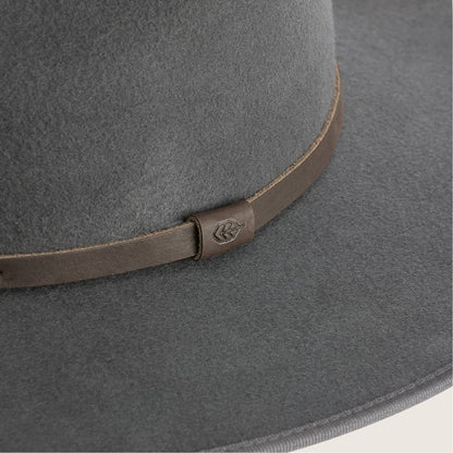 Will &amp; Bear Calloway Felt Fedora - Ash Detail