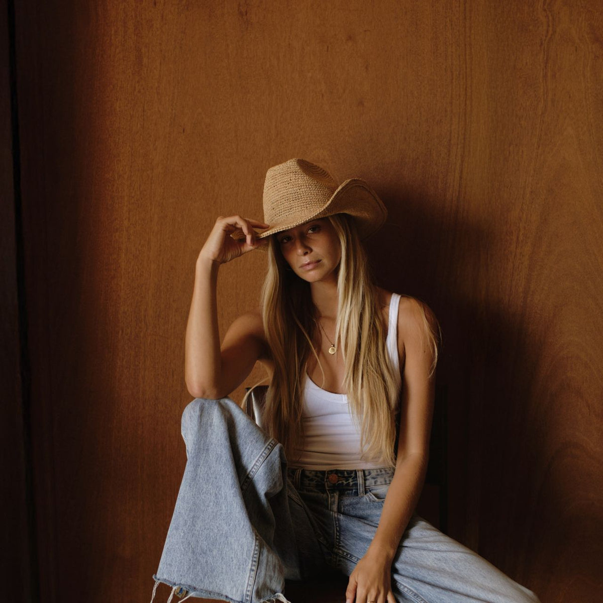 Will &amp; Bear Duke Straw Raffia Cowboy Hat - 3