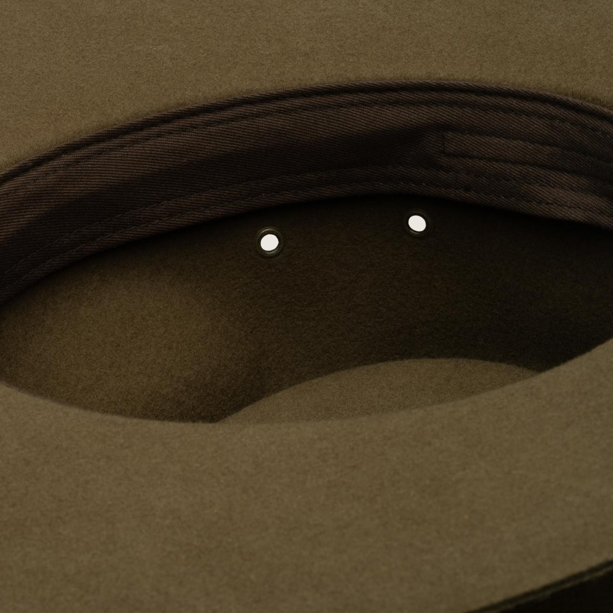 Will &amp; Bear Explorer Wide Brim Felt Country Hat - Olive Detail