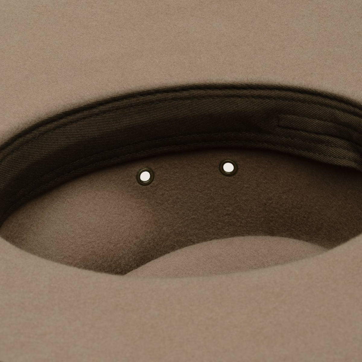 Will &amp; Bear Explorer Wide Brim Felt Country Hat - Taupe Detail