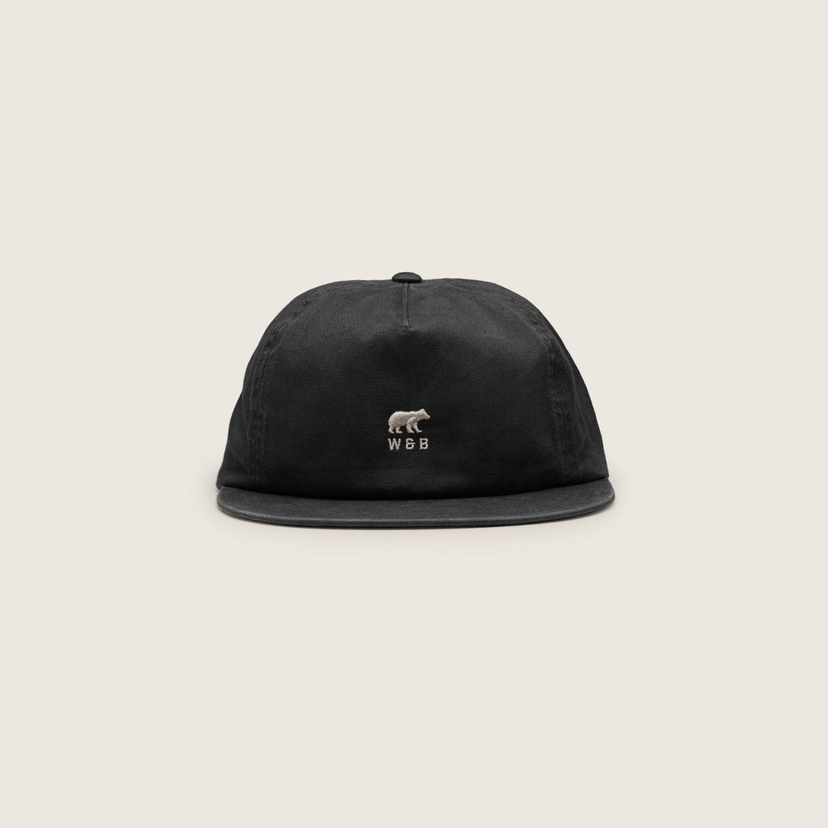 Will &amp; Bear Ranger 5-Panel Cap - Black Front View