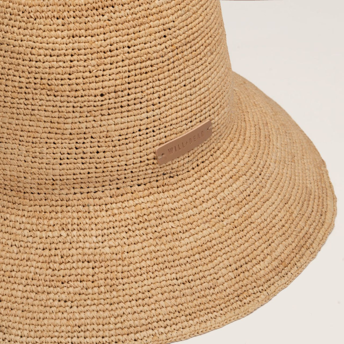 Will &amp; Bear Sunny Crushable Straw Bucket Hat - Sand Close