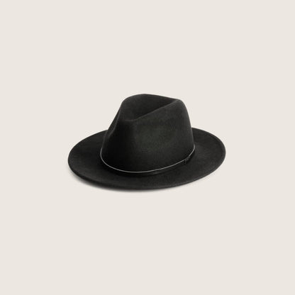 Will &amp; Bear William Crushable Travel Hat - Black Front