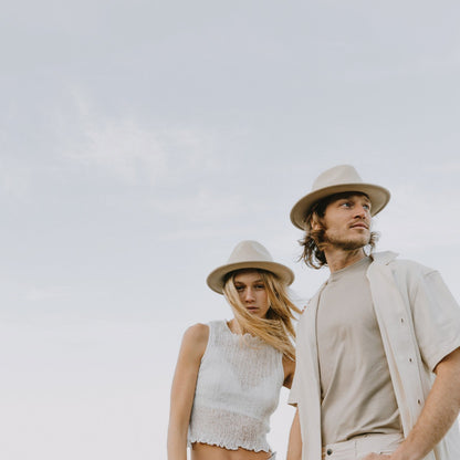 Will &amp; Bear William Crushable Travel Hat - Cream Lifestyle