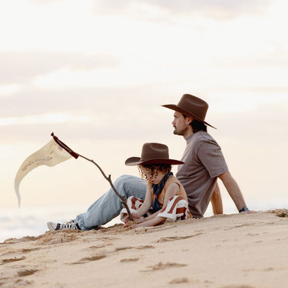 Will &amp; Bear Little Buck Brown Kids Cowboy Hat