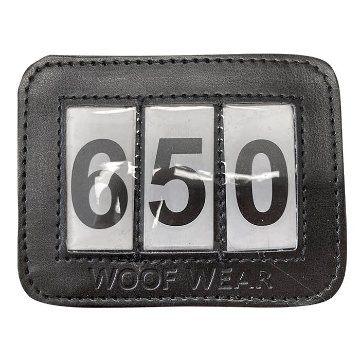 Woof Wear Bridle Number Holder in Black