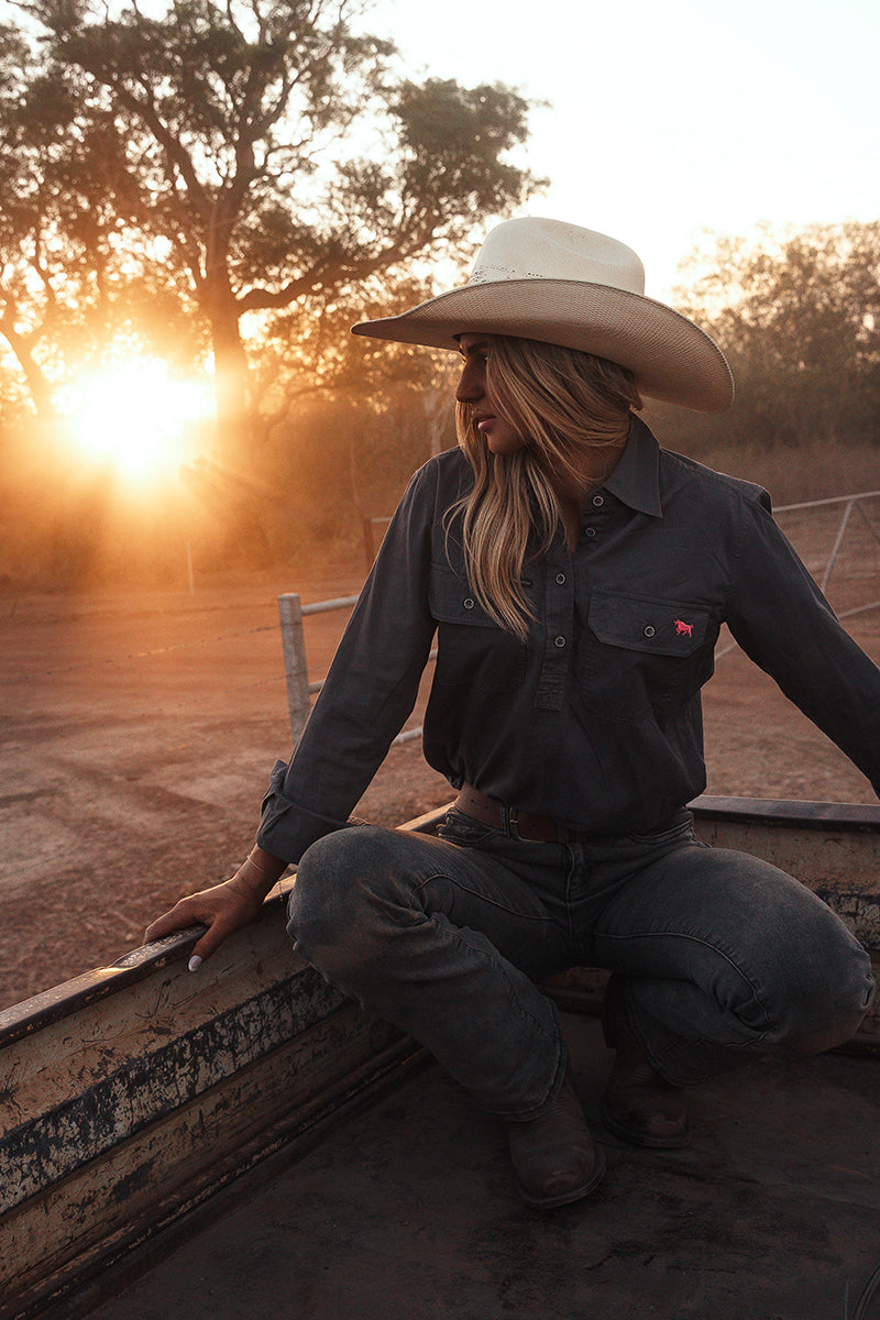 Ringers Western Condora Womens Half Button Work Shirt