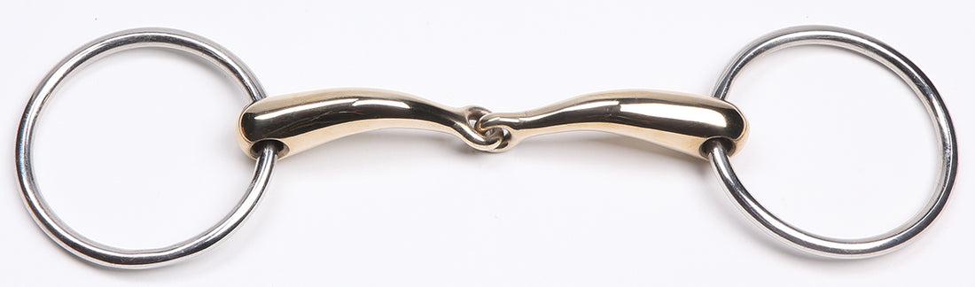 Zilco Curved Gold Jointed Snaffle 14cm
