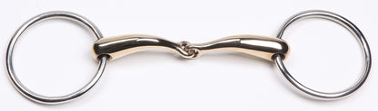 Zilco Curved Gold Jointed Snaffle 14cm