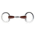 Metalab Leather Eggbutt Snaffle Double Jointed 125mm