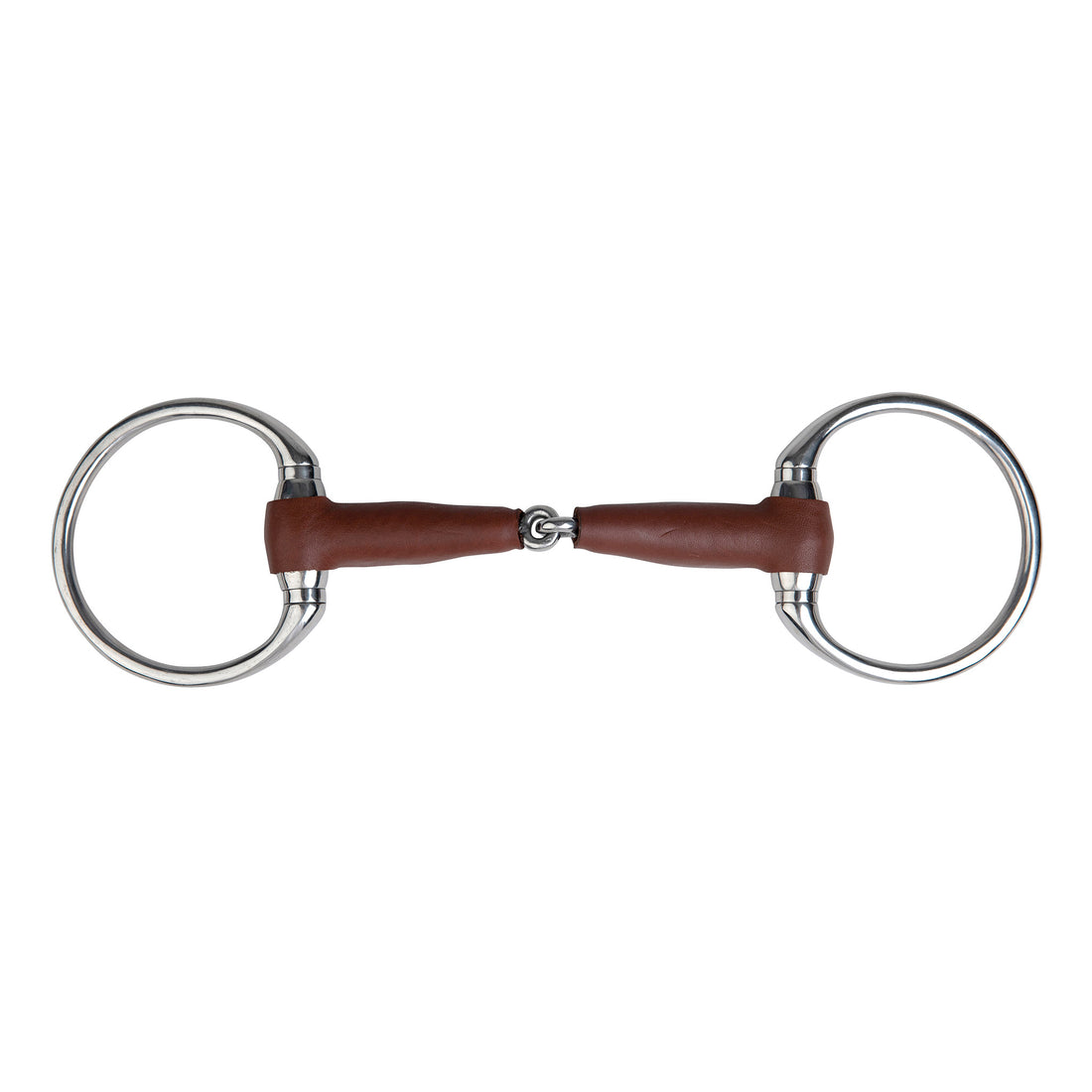 Metalab Leather Eggbutt Snaffle Pinchless 135mm