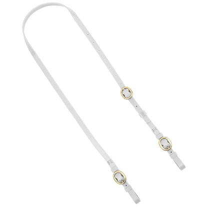 Zilco Anti-Rearing Bit Strap PVC Brass Buckle / White