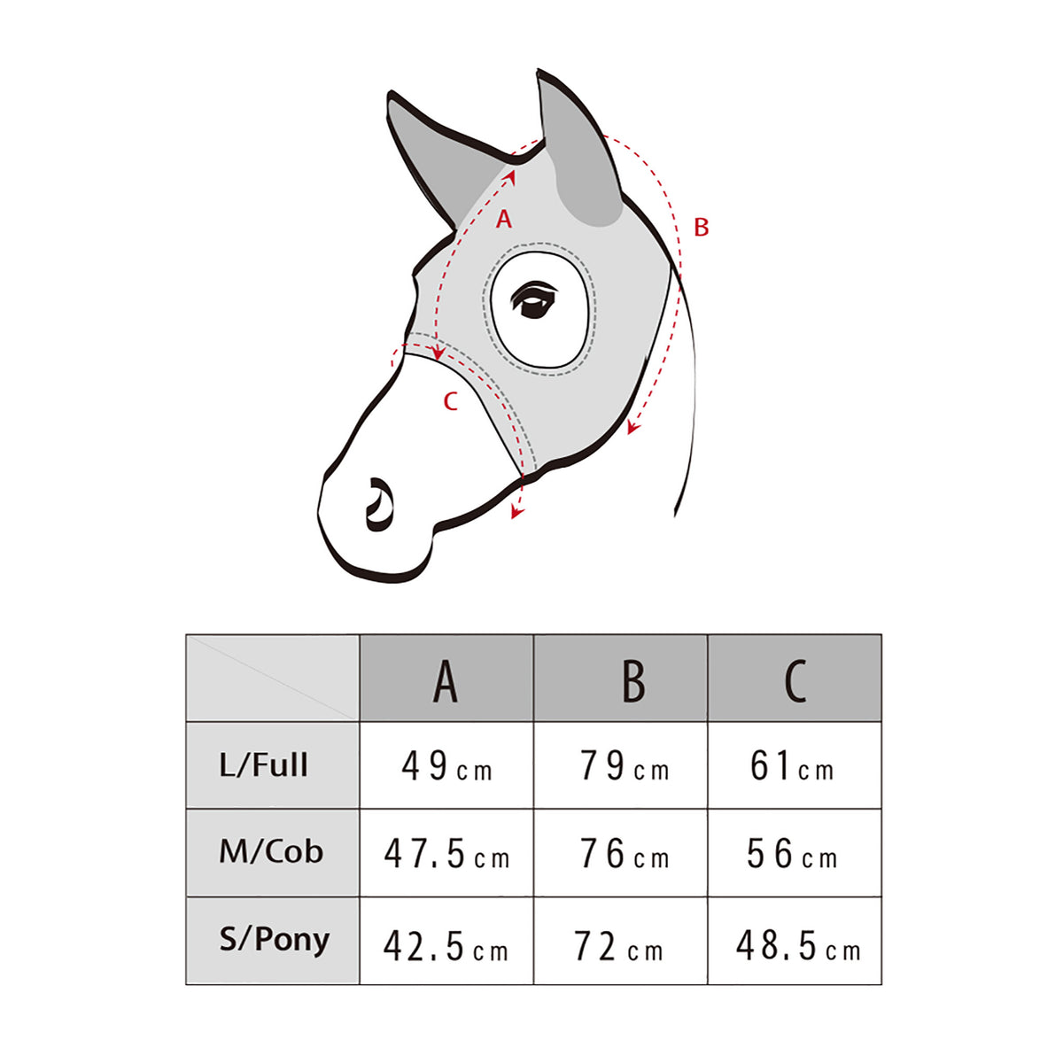 Zilco Come Best Titanium Hoods with Ears - Size Chart