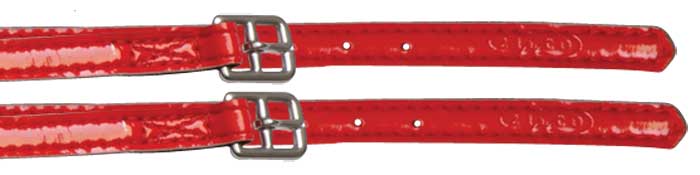 Zilco Patent Stirrup Straps - Red