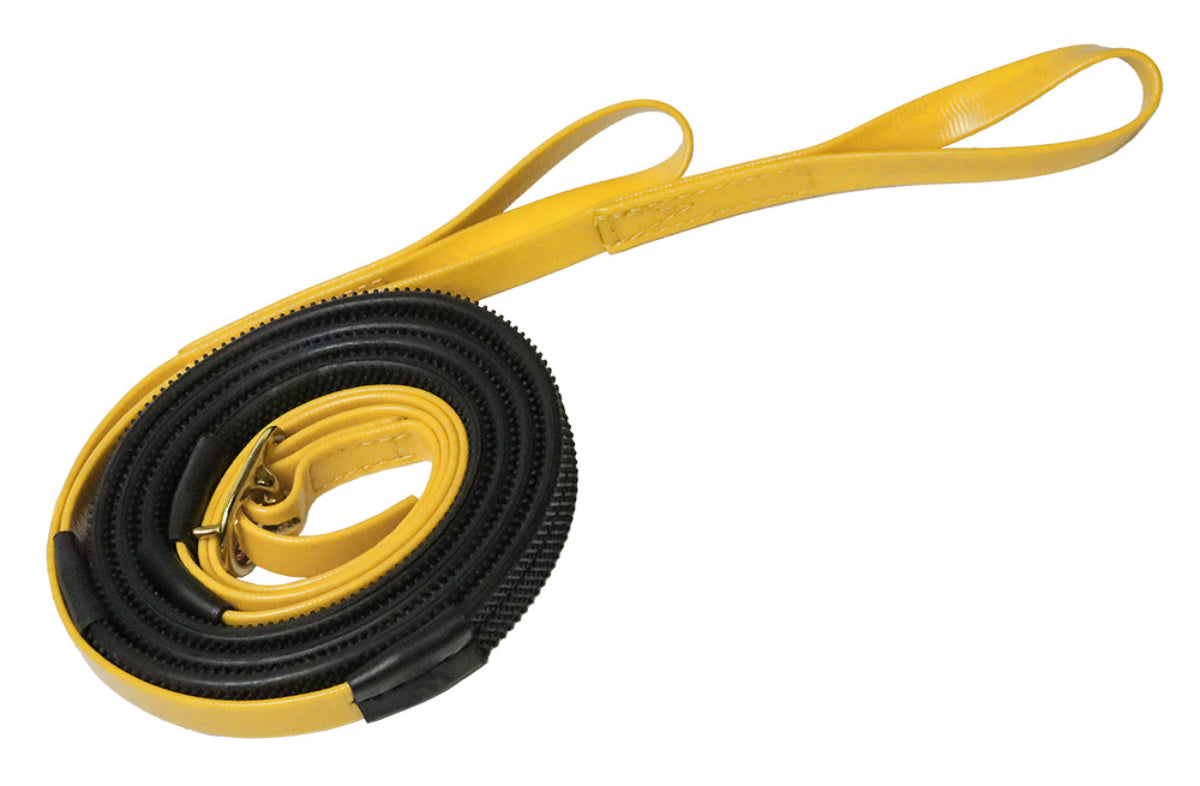 Zilco Race &amp; Exercise Reins 16mm / Brass Buckle / Yellow