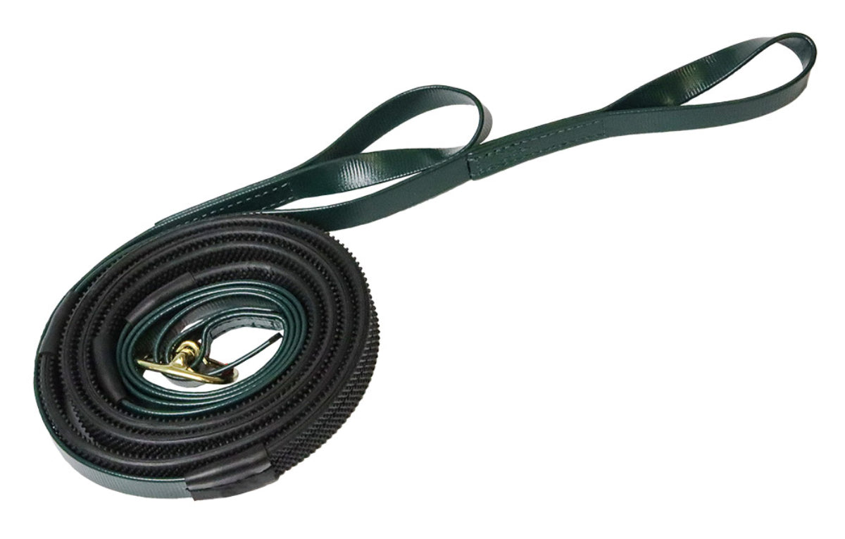 Zilco Race &amp; Exercise Reins 16mm / Brass Buckle / Dark Green