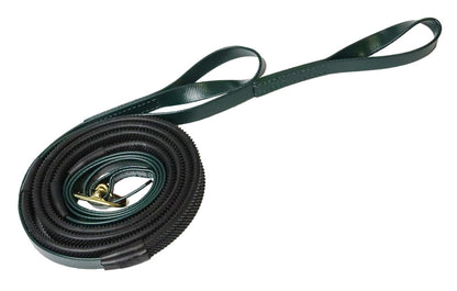 Zilco Race &amp; Exercise Reins 16mm / Brass Buckle / Dark Green