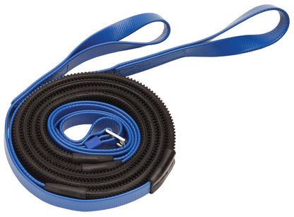 Zilco Race &amp; Exercise Reins 16mm / Loop End (Black Grip) / Royal Blue