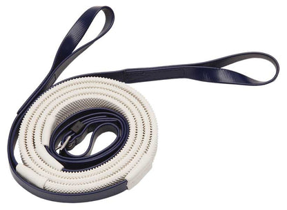 Zilco Race &amp; Exercise Reins 16mm / Loop End (White Grip) / Navy